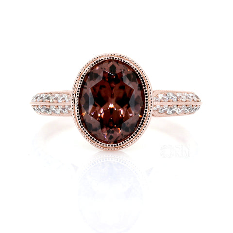 Oval Stone Rings